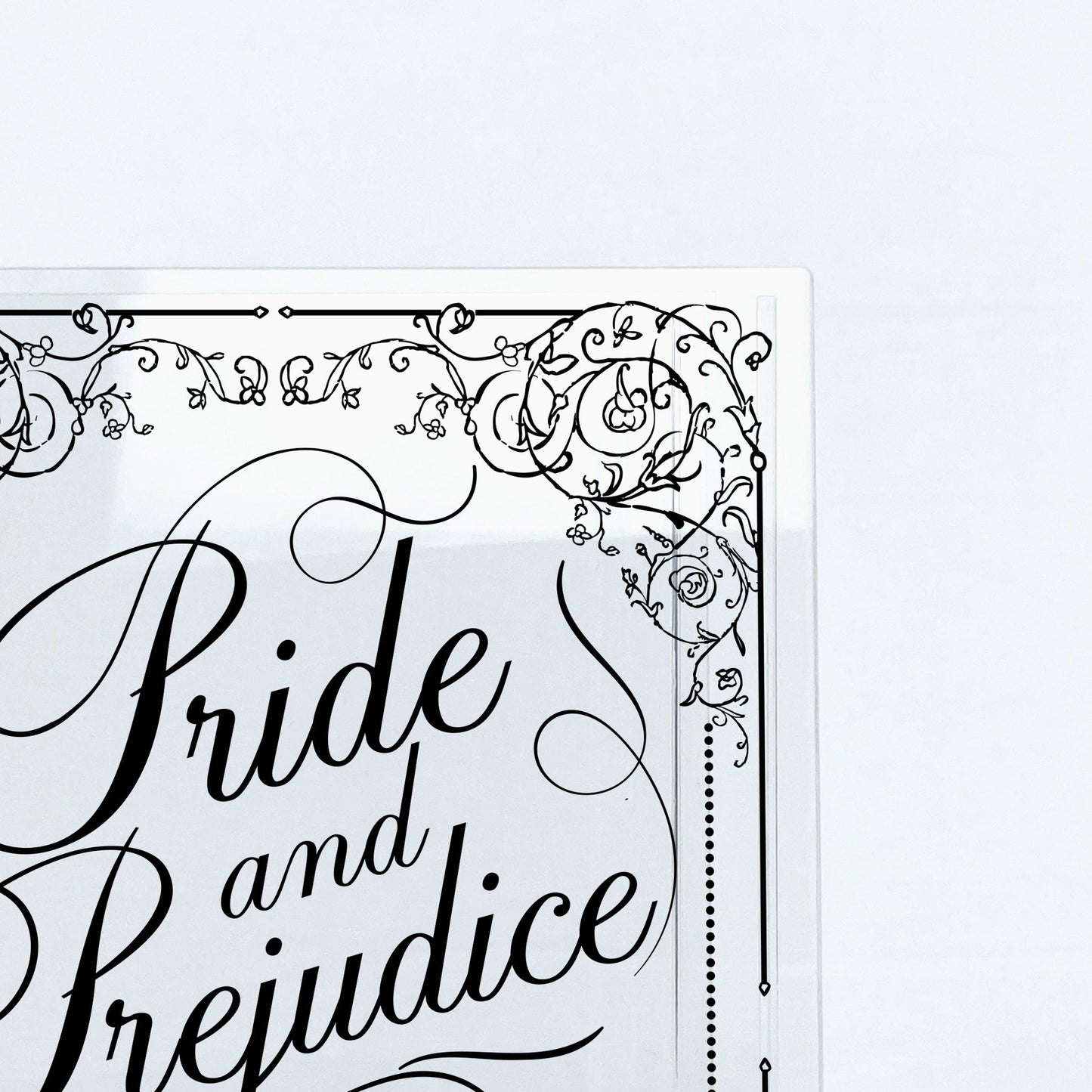 NORDORA Pride and Prejudice Acrylic Book Vase - II