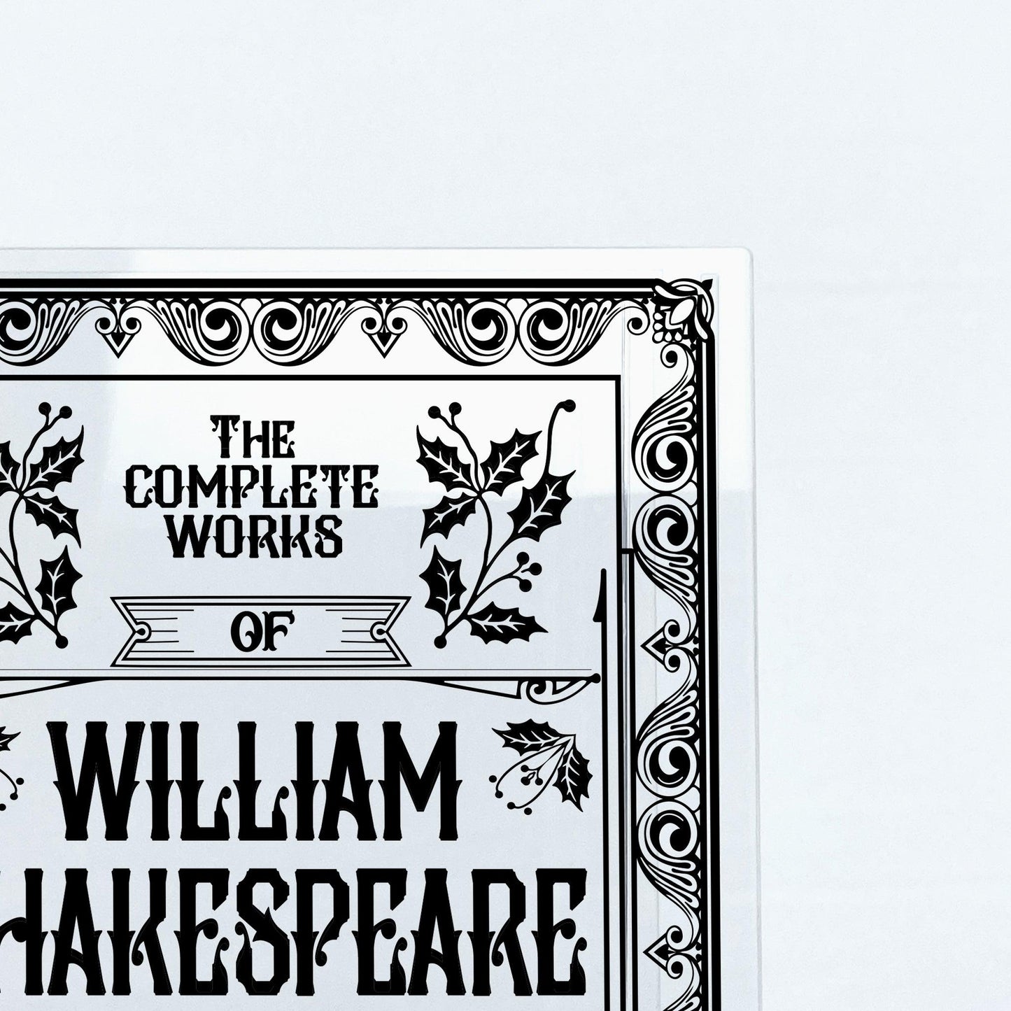 NORDORA The Complete Works of William Shakespeare Acrylic Book Vase