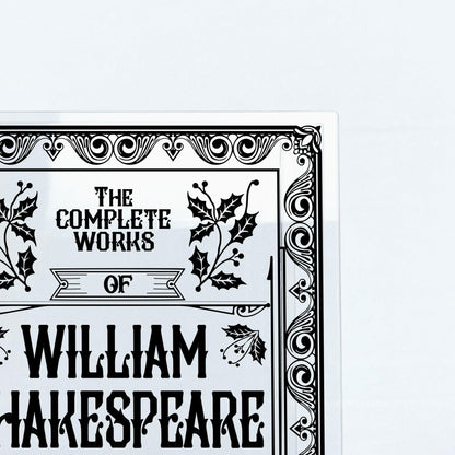 NORDORA The Complete Works of William Shakespeare Acrylic Book Vase